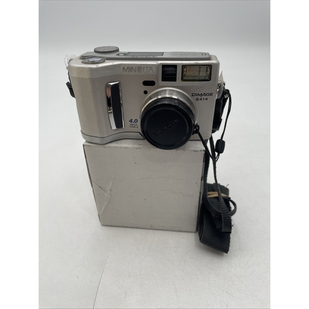 Minolta DIMAGE S414 Digital Camera 4.0 MP 4X Optical Zoom+Battery+Memory Card